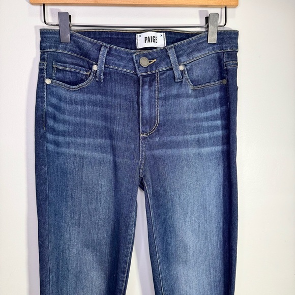 Paige Verdugo Ankle Skinny Jeans Nottingham Size 27 Dark Wash - Picture 5 of 14
